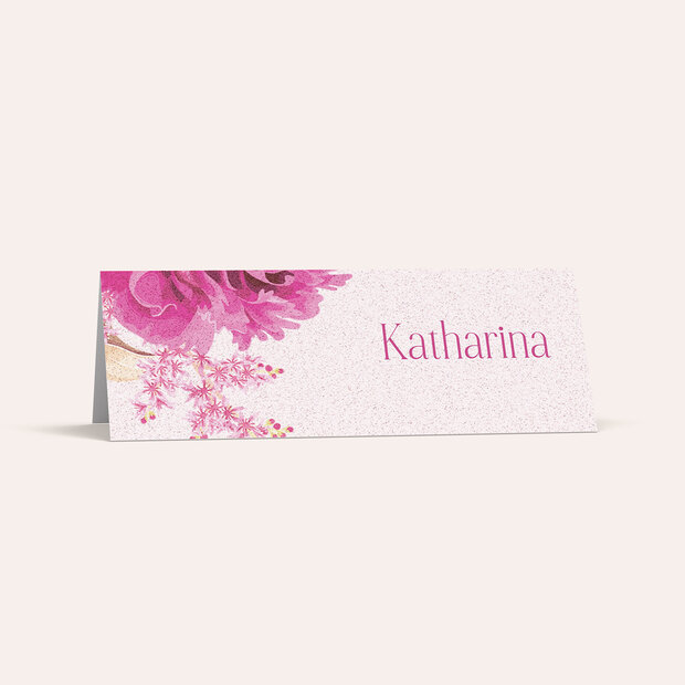 Tischkarten Hochzeit - Blumenflair