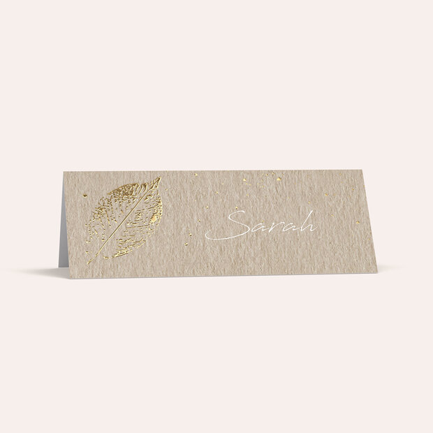 Tischkarten Hochzeit - Filigrane Blätter