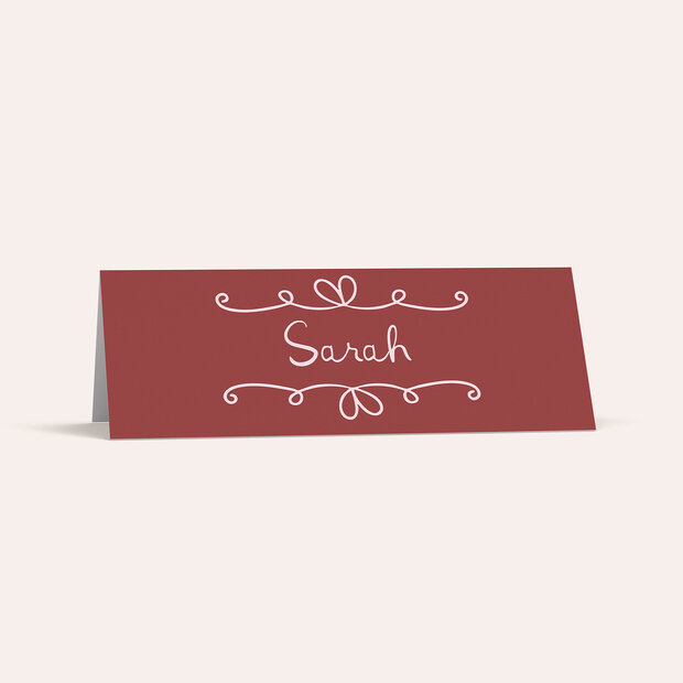 Tischkarten Hochzeit - Cherry Kiss
