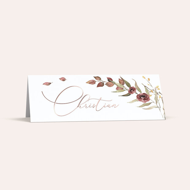 Tischkarten Hochzeit - Herbstlicher Traum