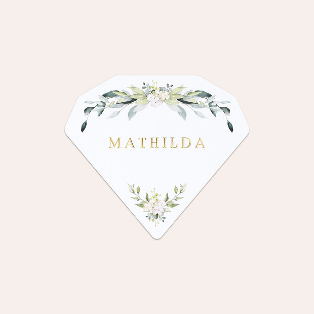 Tischkarten Hochzeit - Tender Florals