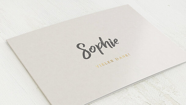 Amazon Danksagungskarten Taufe Waldtiere Rustique Ohne Foto Detail