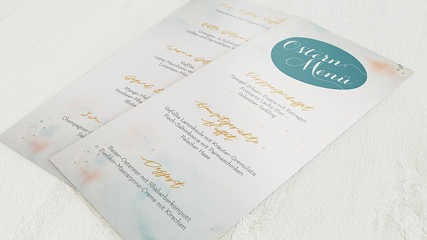 Menükarten zu Ostern individuell gestalten | sendmoments