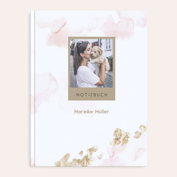 Notizbuch allgemein - Aquarell & Blattgold