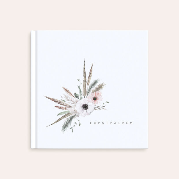 Poesiealbum - Federn & Blumen