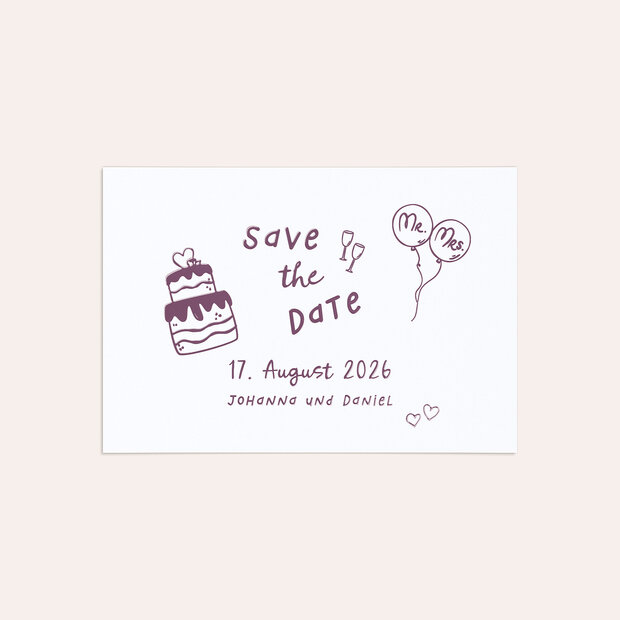 Save the Date - Paarweise
