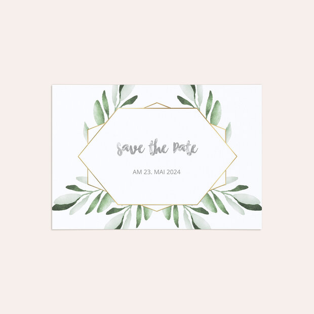 Save the Date - Edles Grün