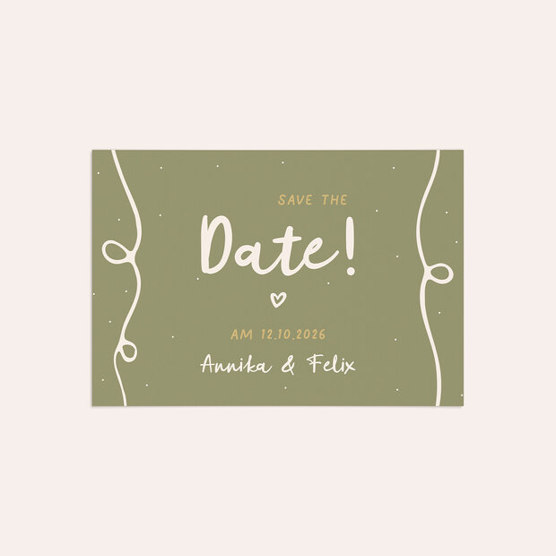 Save the Date - Herzensgrün