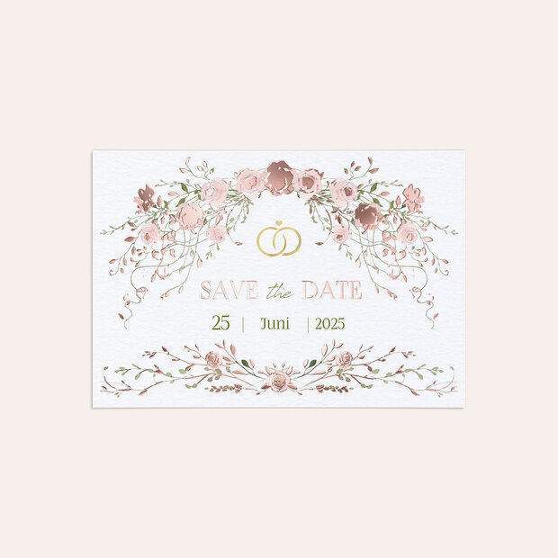 Save the Date - Vorhang aus Rosen