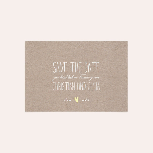 Save the Date - Rustique
