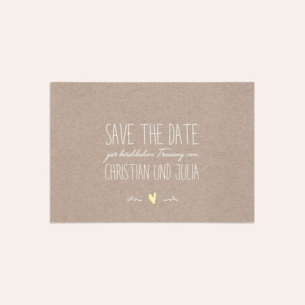 Save the Date - Rustique