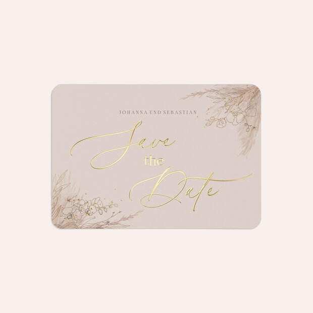Save the Date - Toffee Boho