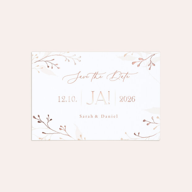 Save the Date - Filigrane Blätterkunst