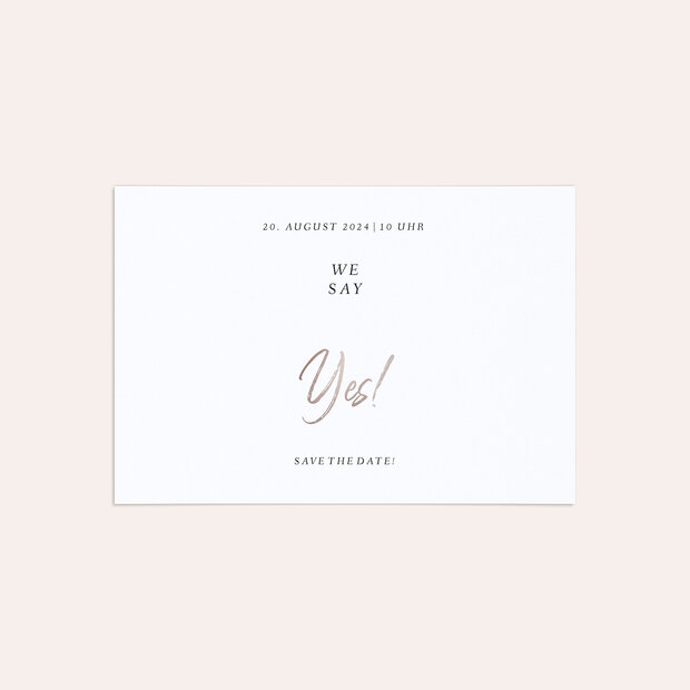 Save the Date - We say yes
