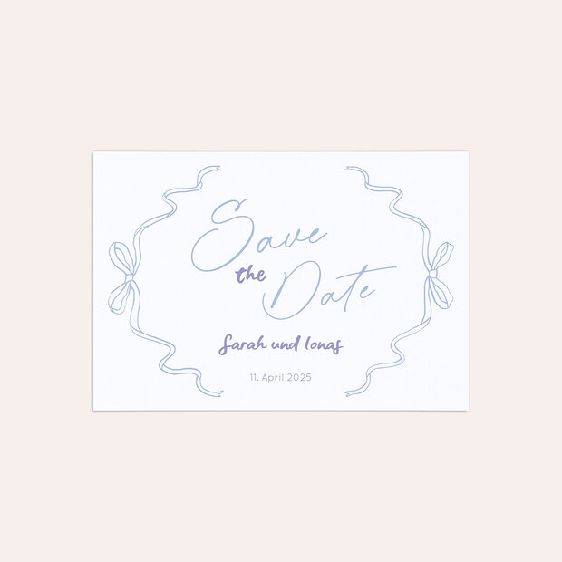 Save the Date - Elegante Schleifen