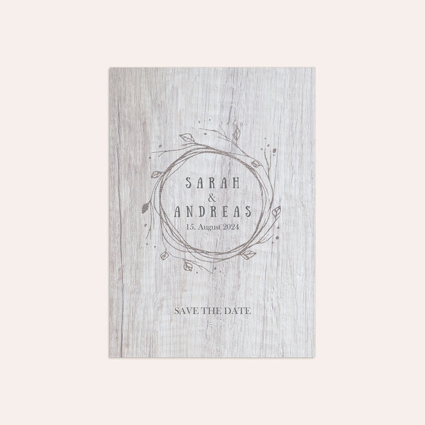 Save the Date - Rustic wood