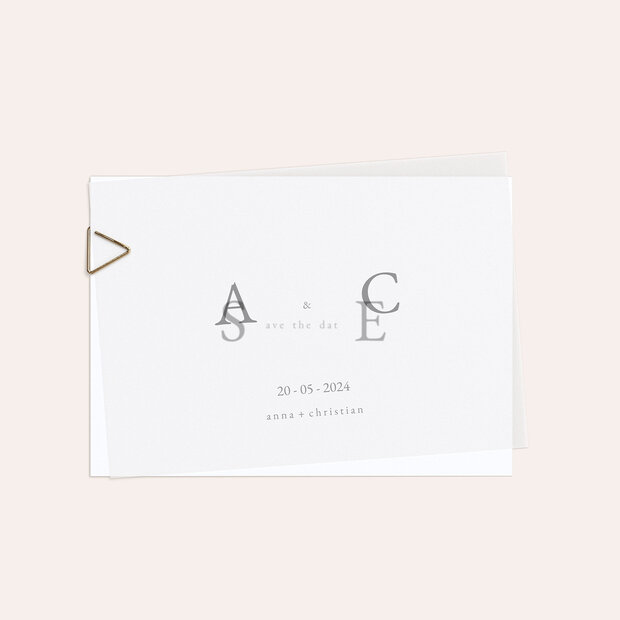 Save the Date - Unsere Initialen