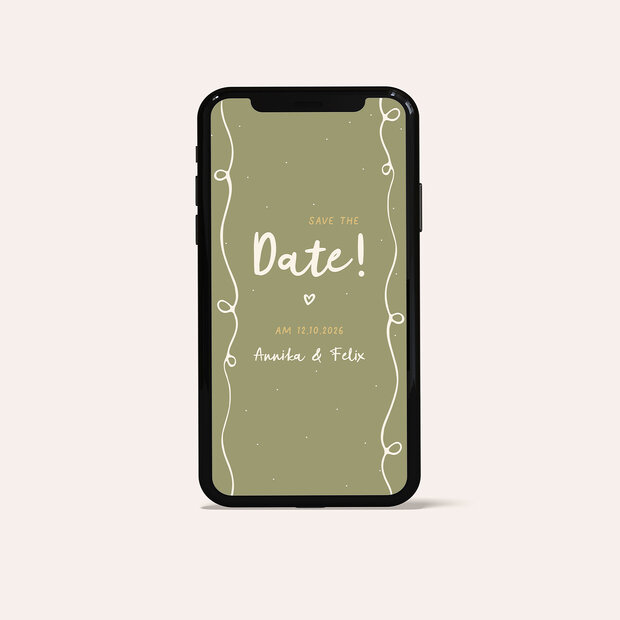 Save the Date - Herzensgrün