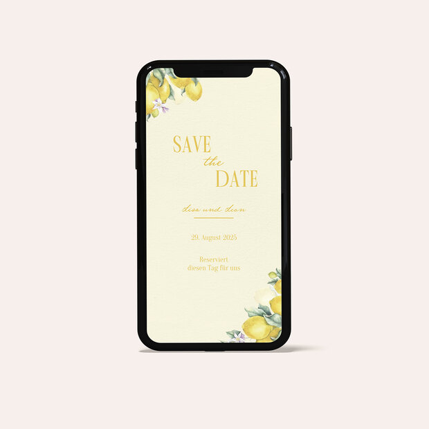 Save the Date - Amalfi Gold