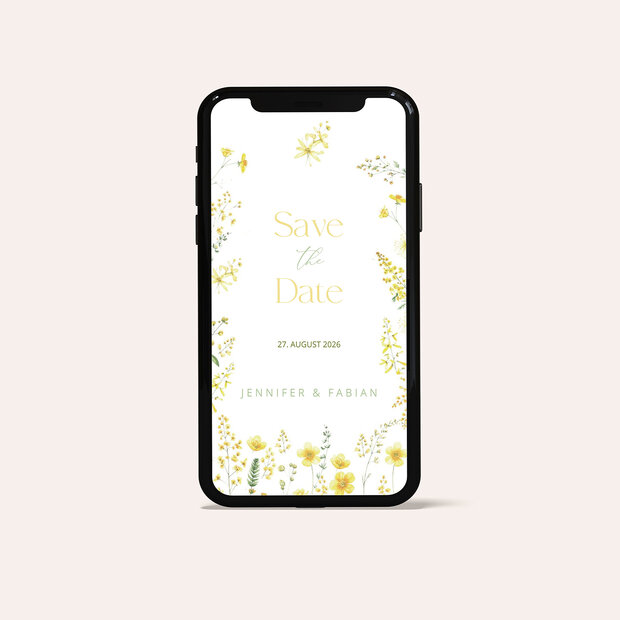 Save the Date - Gelbgoldene Idylle