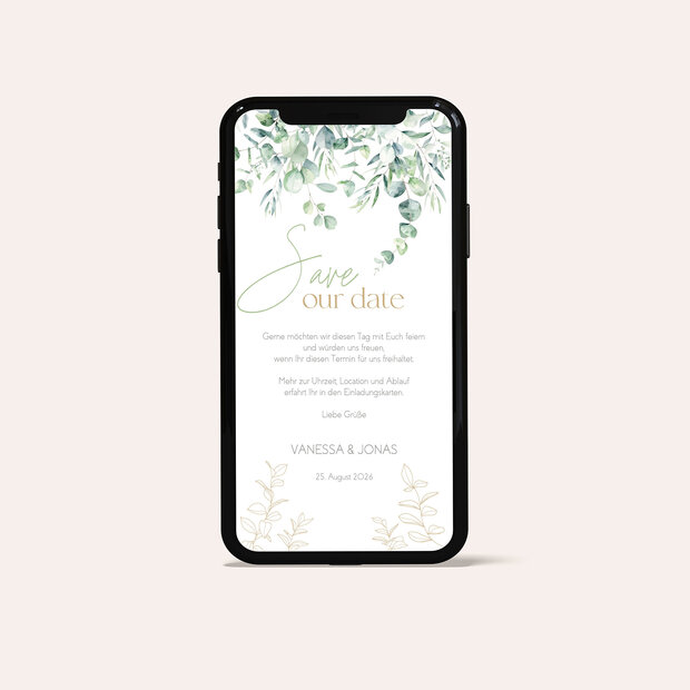 Save the Date - Eukalyptusliebe