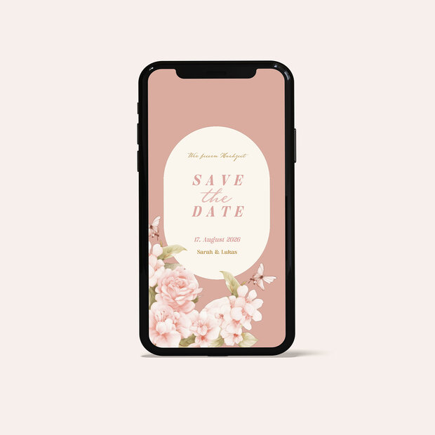 Save the Date - Happy Love Birds