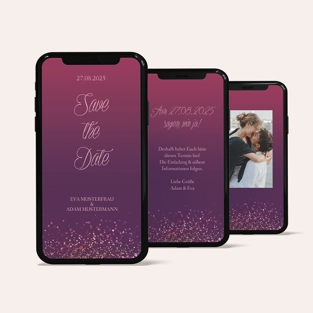 Save the Date - Geflitter