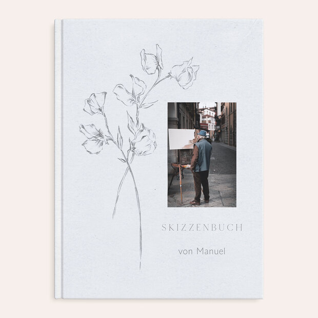 Skizzenbuch - Graphitstift Rosen