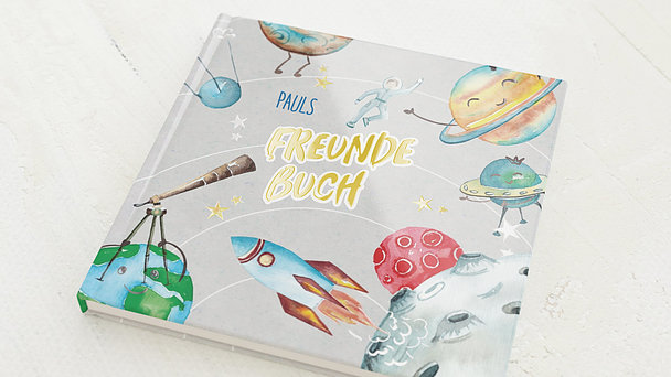 Freundebuch - Freundebuch Weltall