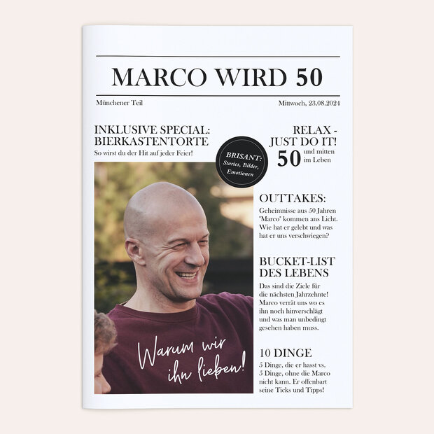 Geburtstagszeitung - 50 Spezial Festschrift