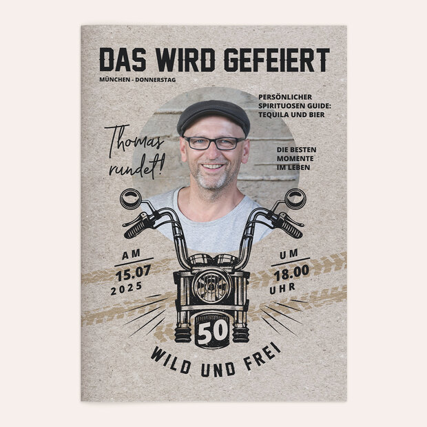 Geburtstagszeitung - Wild und frei Festschrift