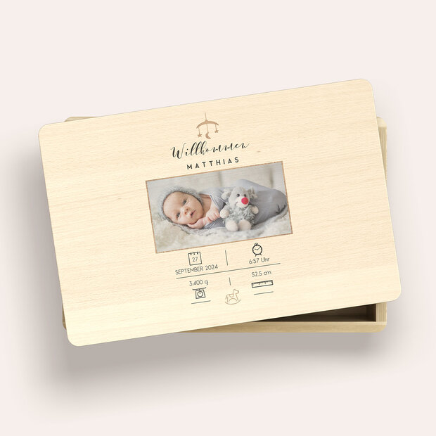 Erinnerungsbox Baby - Willkommen, mein Sonnenschein
