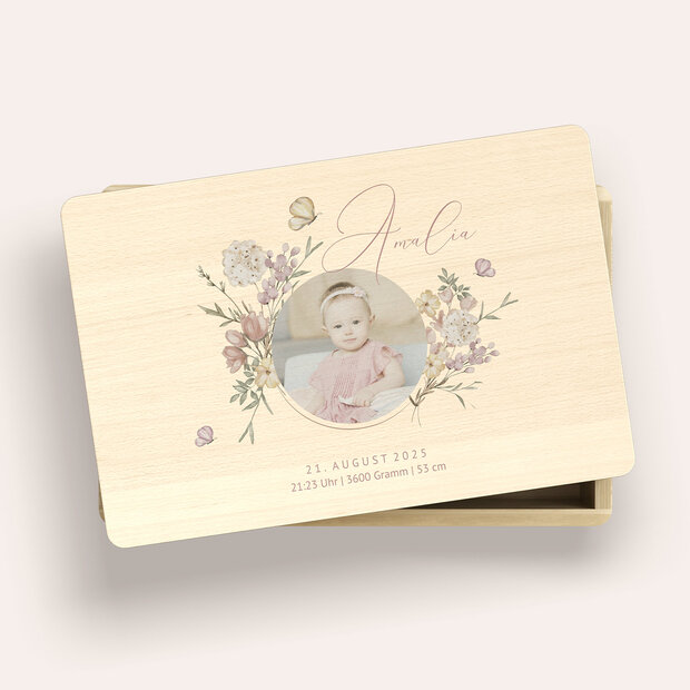 Erinnerungsbox Baby - Zarter Blütenduft