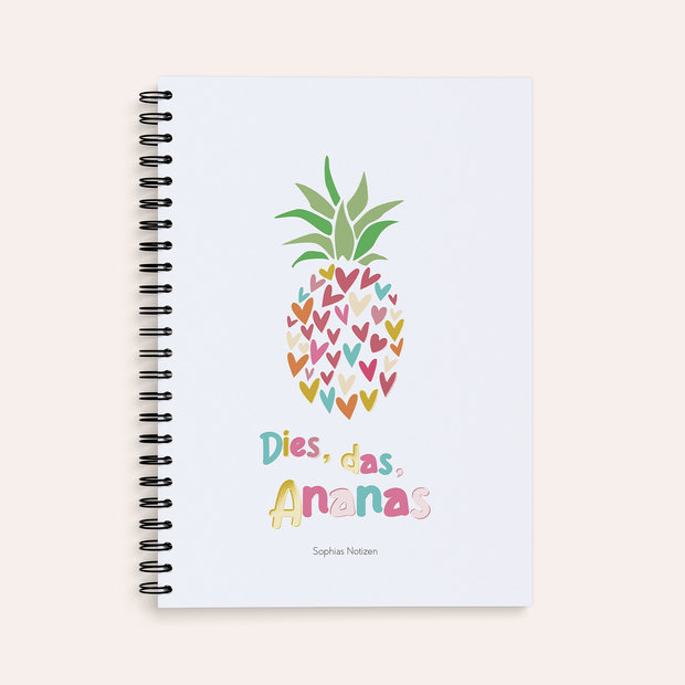 Notizbücher - Zuckersüße Ananas