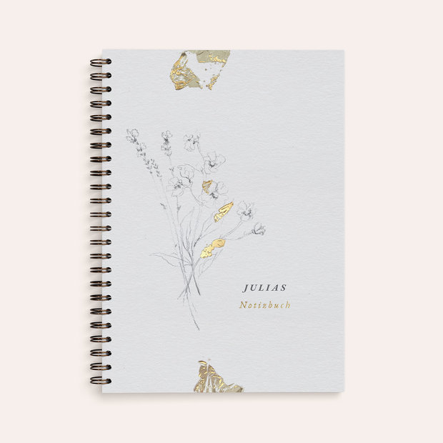 Notizbücher - Blumenzeichnung