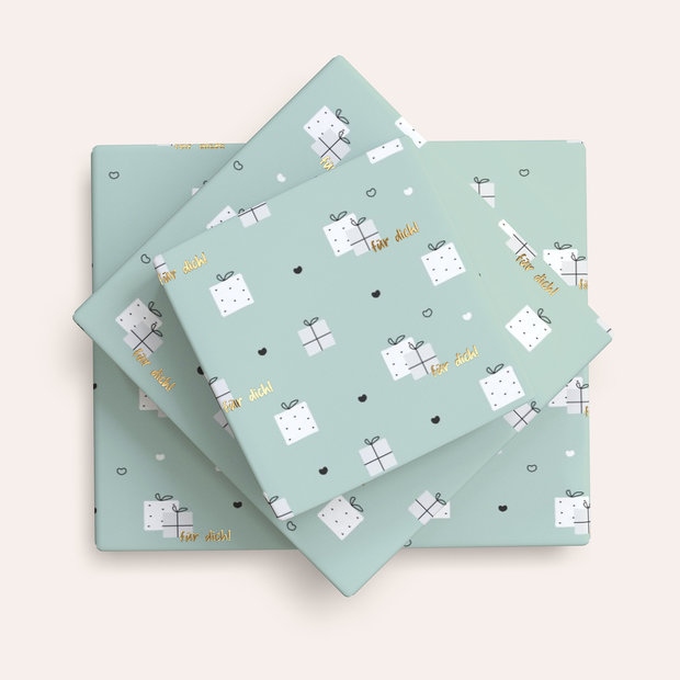 Geschenkpapier - Geschenk von Herzen