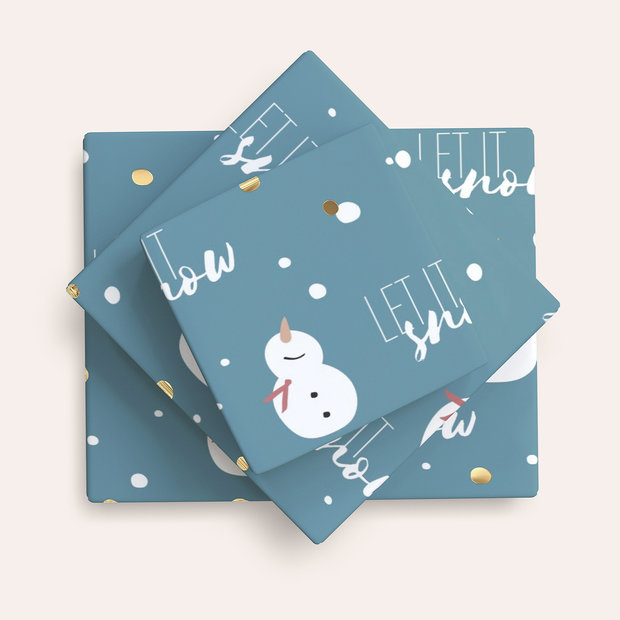 Geschenkpapier - Little snowman
