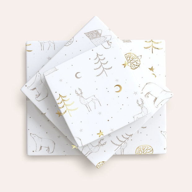 Geschenkpapier - Polarbär