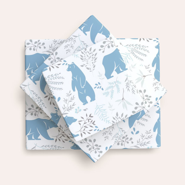 Geschenkpapier - Blaubär