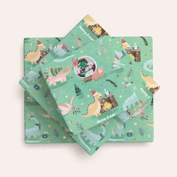 Geschenkpapier - Dinoland
