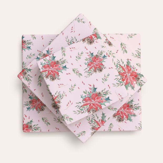 Geschenkpapier - Weihnachtssternliebe