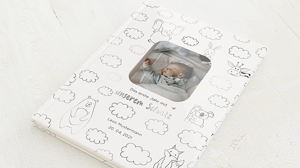 Baby-Tagebuch - Babytagebuch Clouds