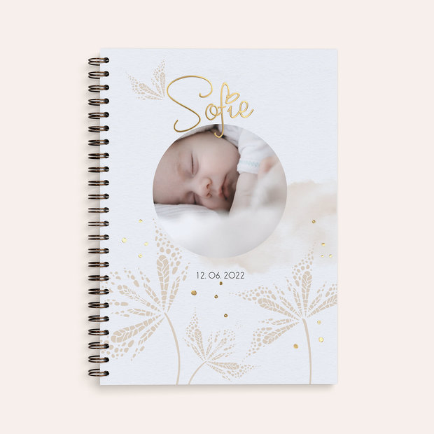 Babytagebuch - Babytagebuch Blätterdruck