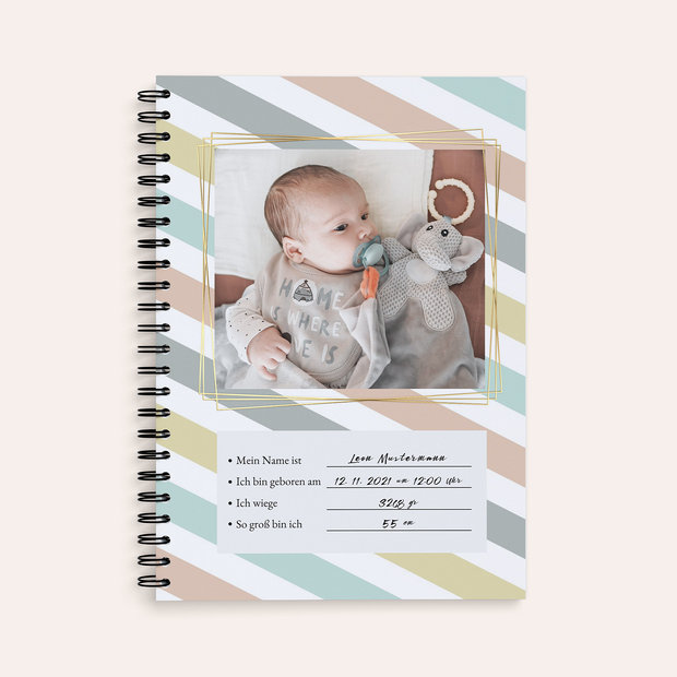 Babytagebuch - Babytagebuch Streifen