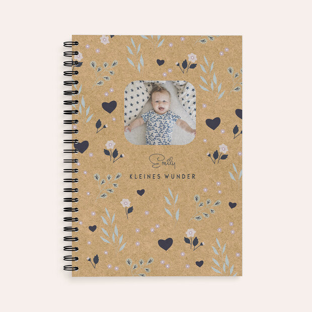 Babytagebuch - Babytagebuch Flower