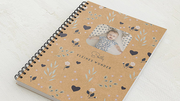 Baby-Tagebuch - Babytagebuch Flower
