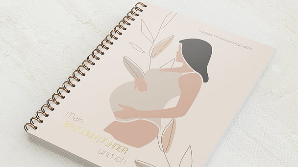 Schwangerschafts-Tagebuch - Schwangerschaftstagebuch Naturell
