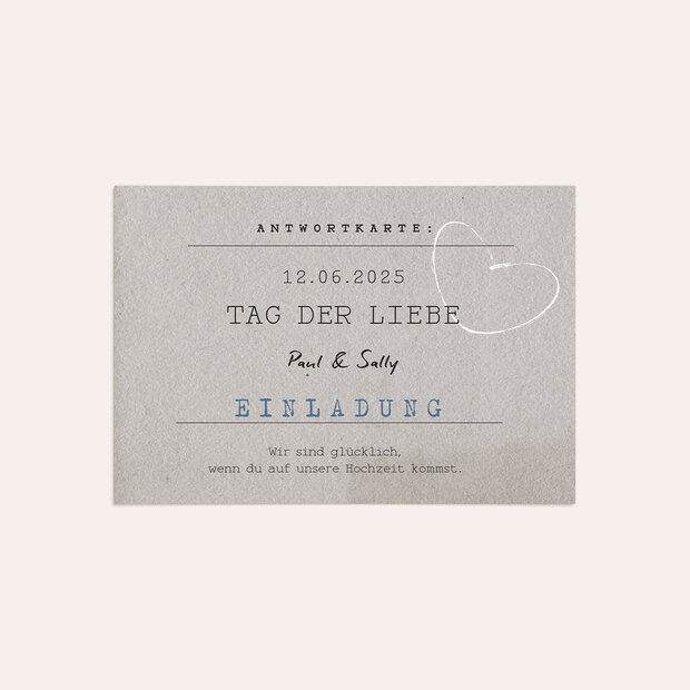Antwortkarte - Love Ticket