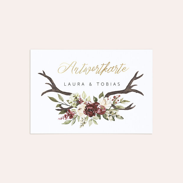 Antwortkarte - Blüten & Geweih