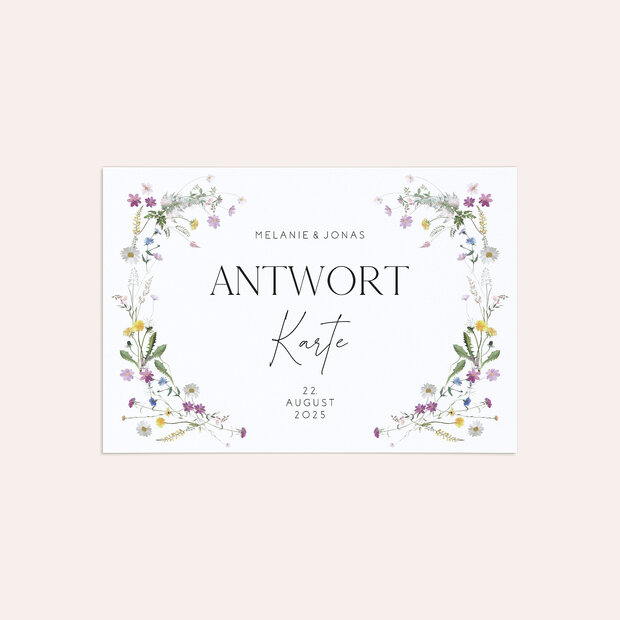 Antwortkarte - Blumige Vielfalt